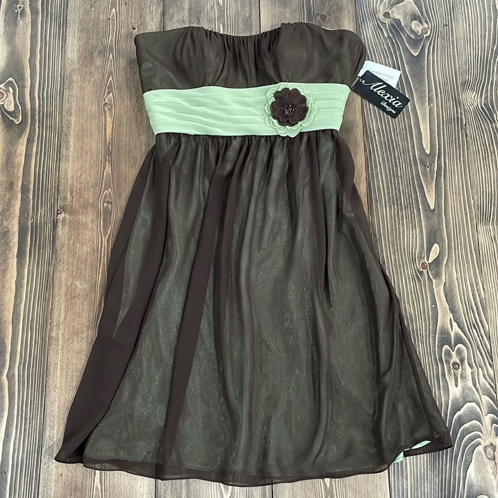 Brown & Green Alexia Dress